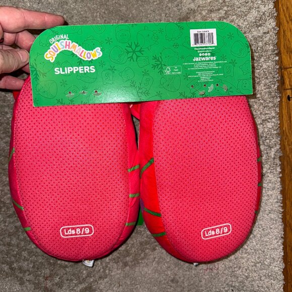 Squishmallows - Festive Fox Slippers (Ladies Size 8/9) - NWT - Picture 2 of 2